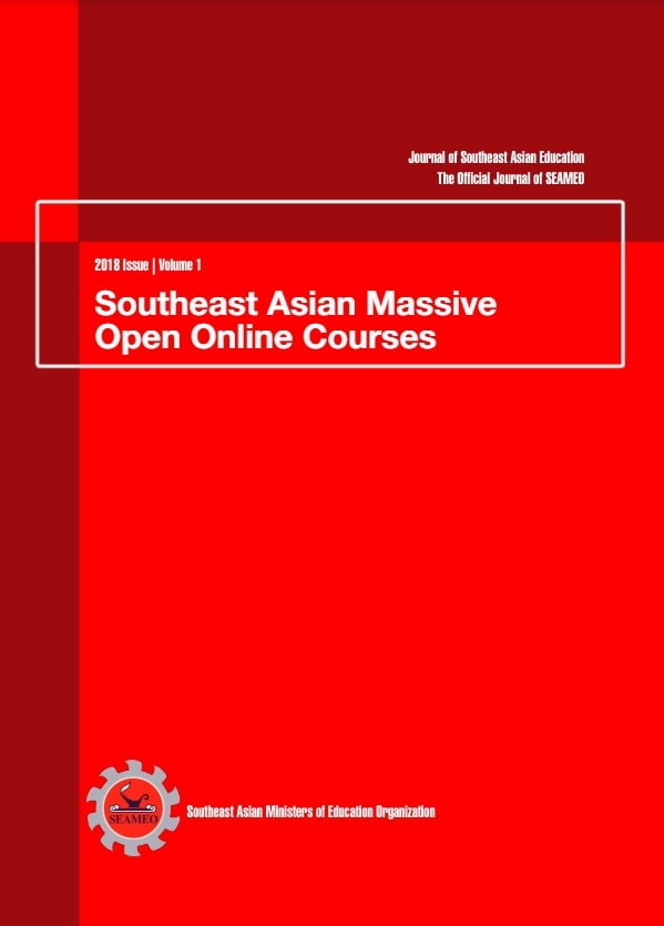 Cover image for Journal of Southeast Asian education : The Official Journal of SEAMEO : Southeast Asian Massive Open Online Courses bibliographic