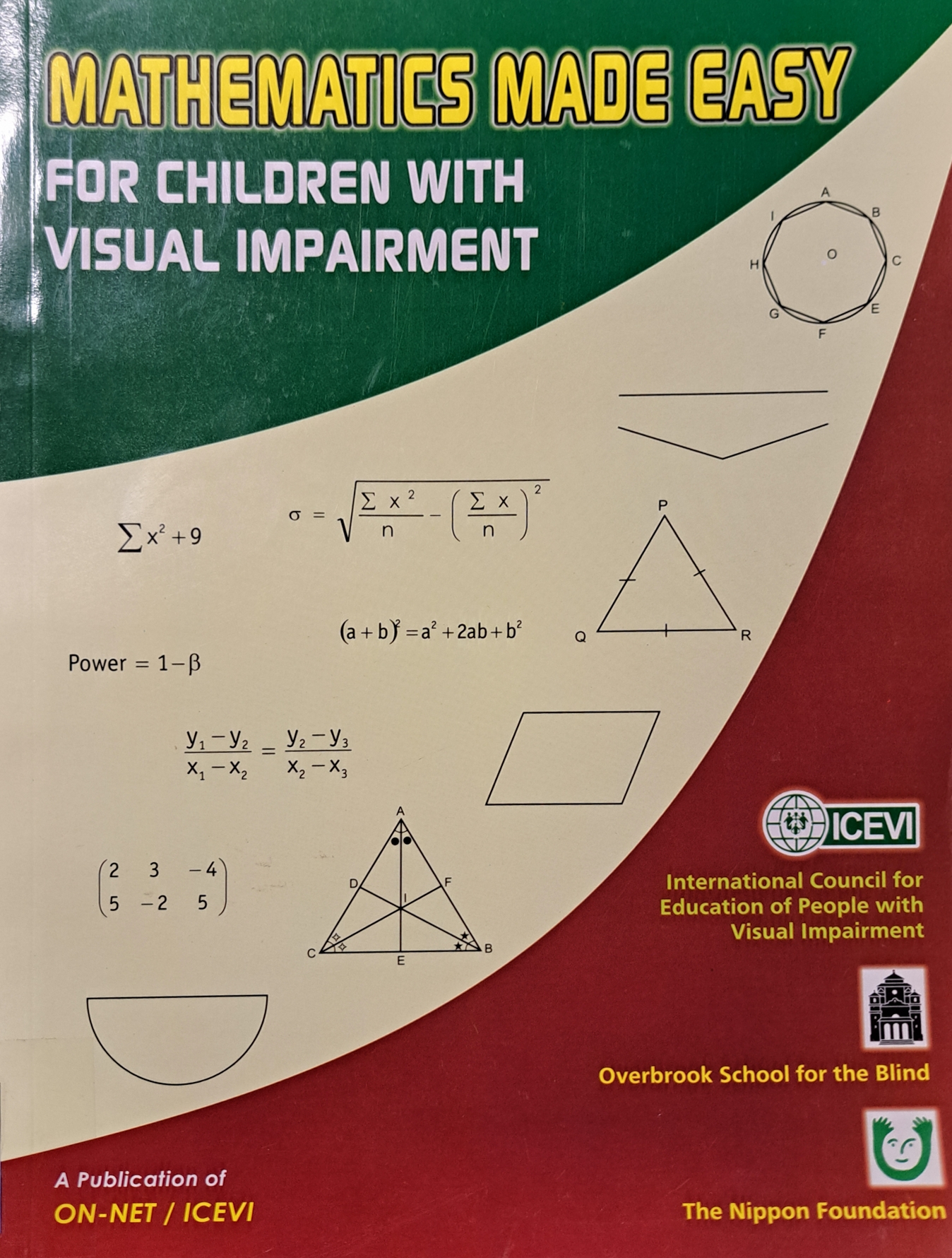 Cover image for Mathematics made easy : For children with visual impairment bibliographic