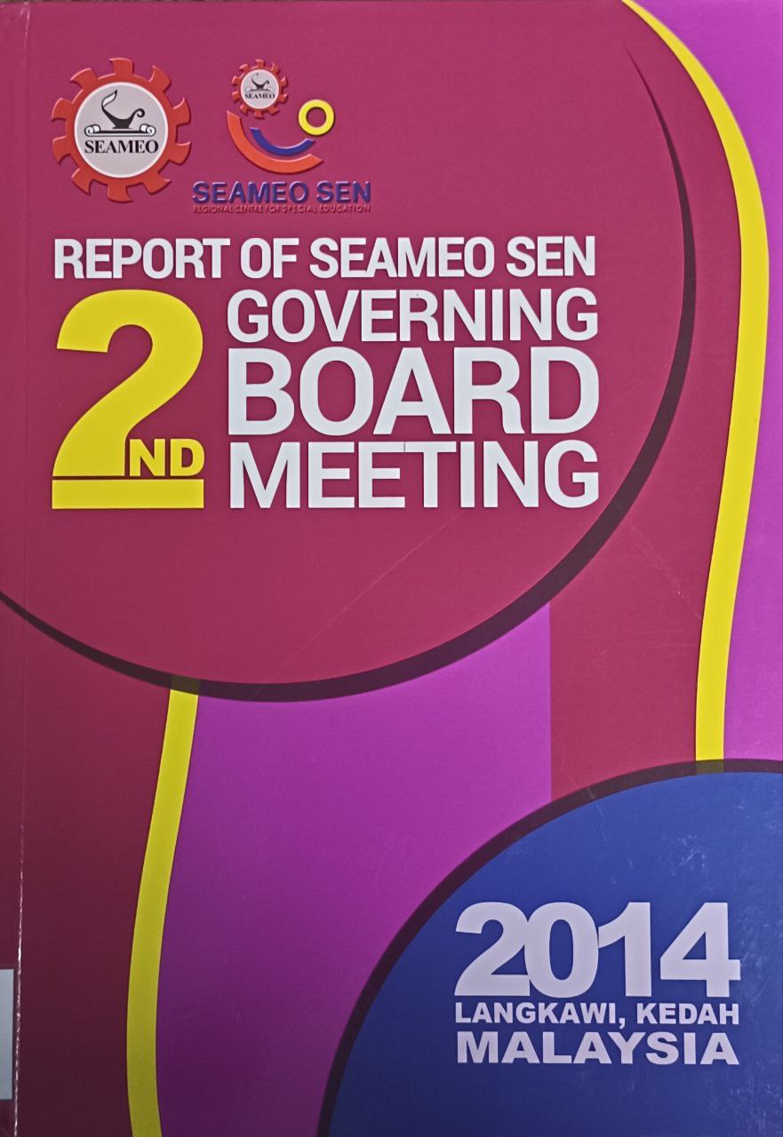 Cover image for 2rd report of SEAMEO SEN governing board meeting 2014 bibliographic