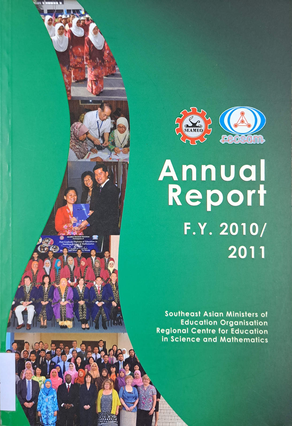 Cover image for Annual Report F.Y. 2010 / 2011 (RECSAM) bibliographic