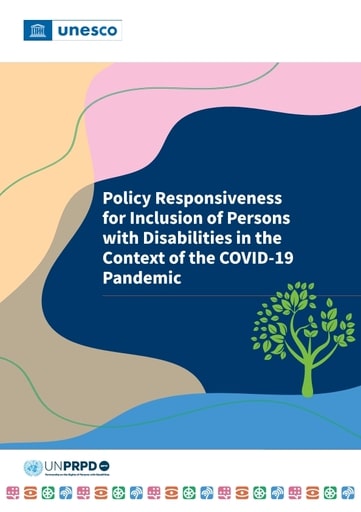 Cover image for Policy responsiveness for inclusion of persons with disabilities in the context of the COVID-19 pandemic bibliographic