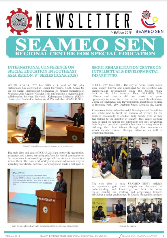 Cover image for Newsletter Seameo Sen 1st edition  bibliographic