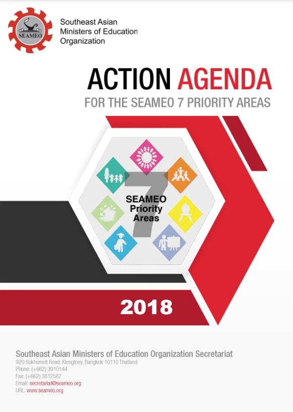 Cover image for Seameo 7 priority areas 2015-2035 bibliographic