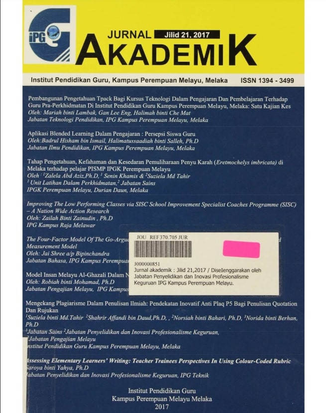 Cover image for Jurnal Akademik IPG Kampus Perempuan Melayu Melaka bibliographic