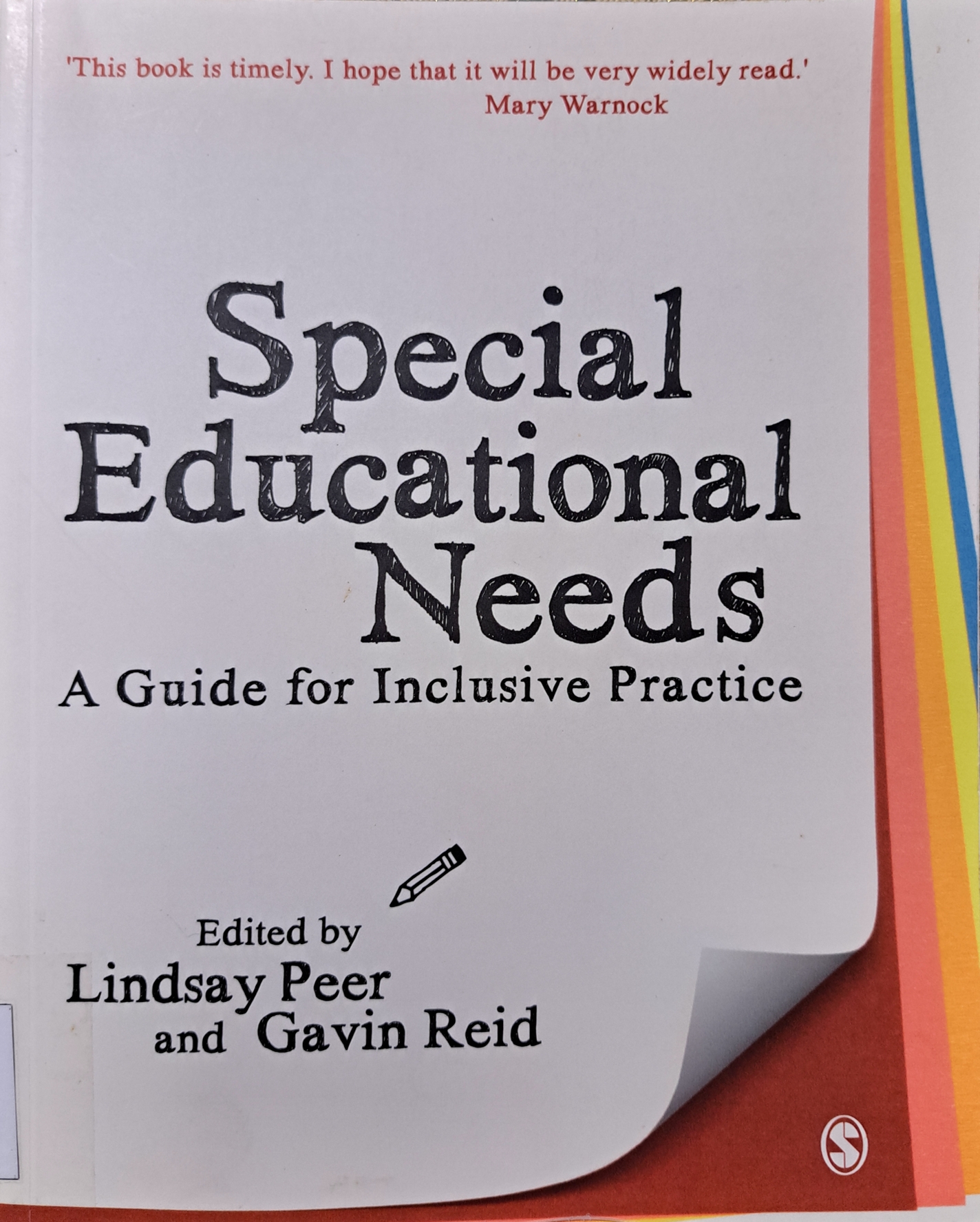 Cover image for Special Educational Needs : A Guide For Inclusive Practice bibliographic