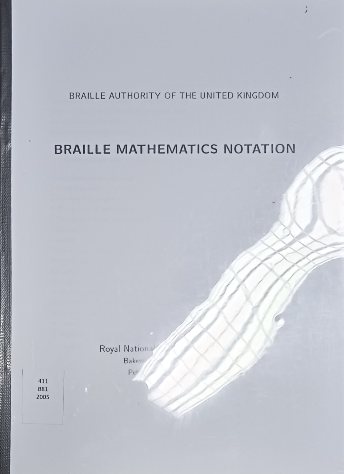 Cover image for Braille Mathematics Notation bibliographic