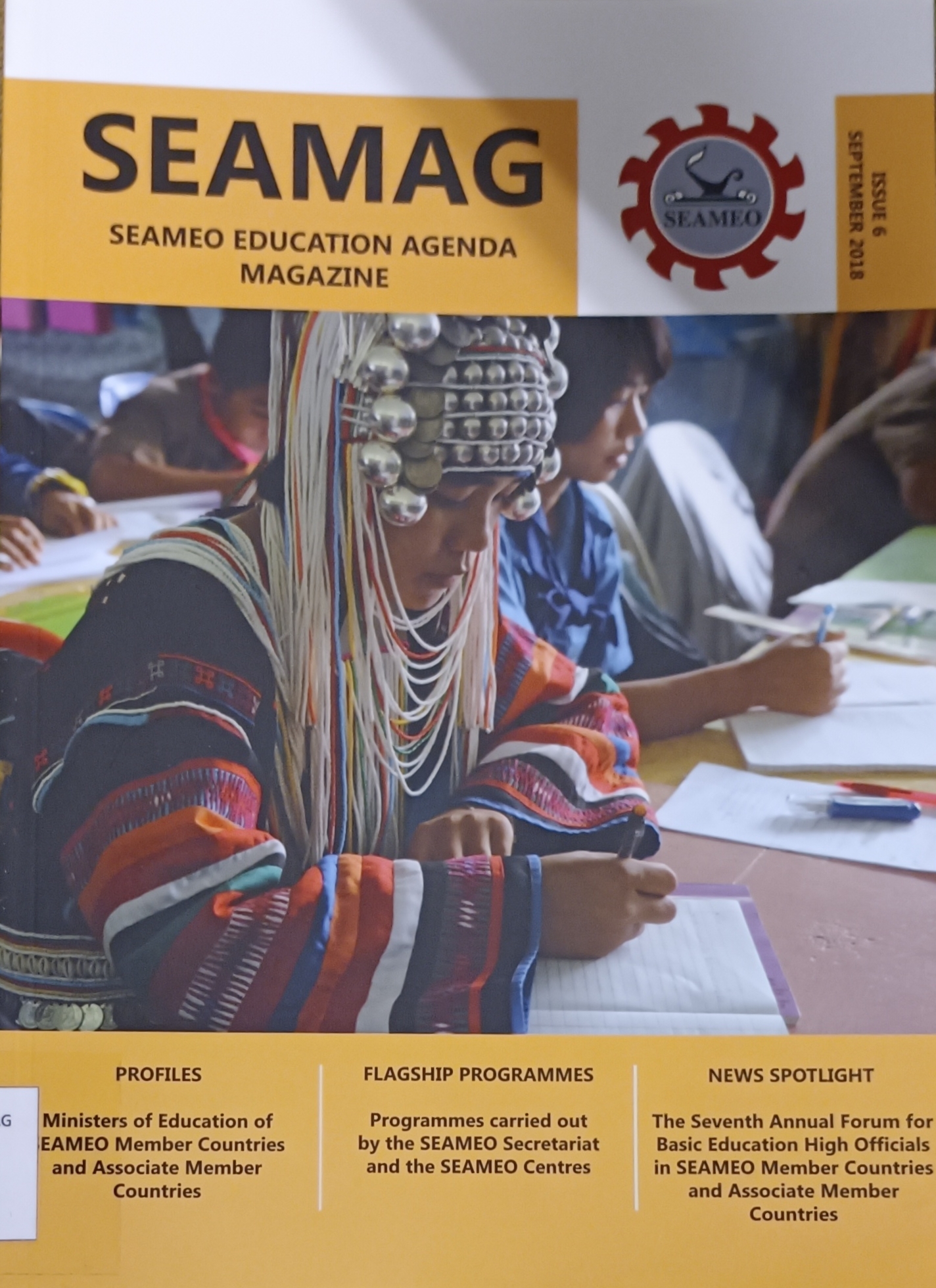 Cover image for SEAMAG : SEAMEO education agenda magazine Issue 6 / September 2018. bibliographic