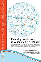 Cover image for Financing investments in young children globally  bibliographic