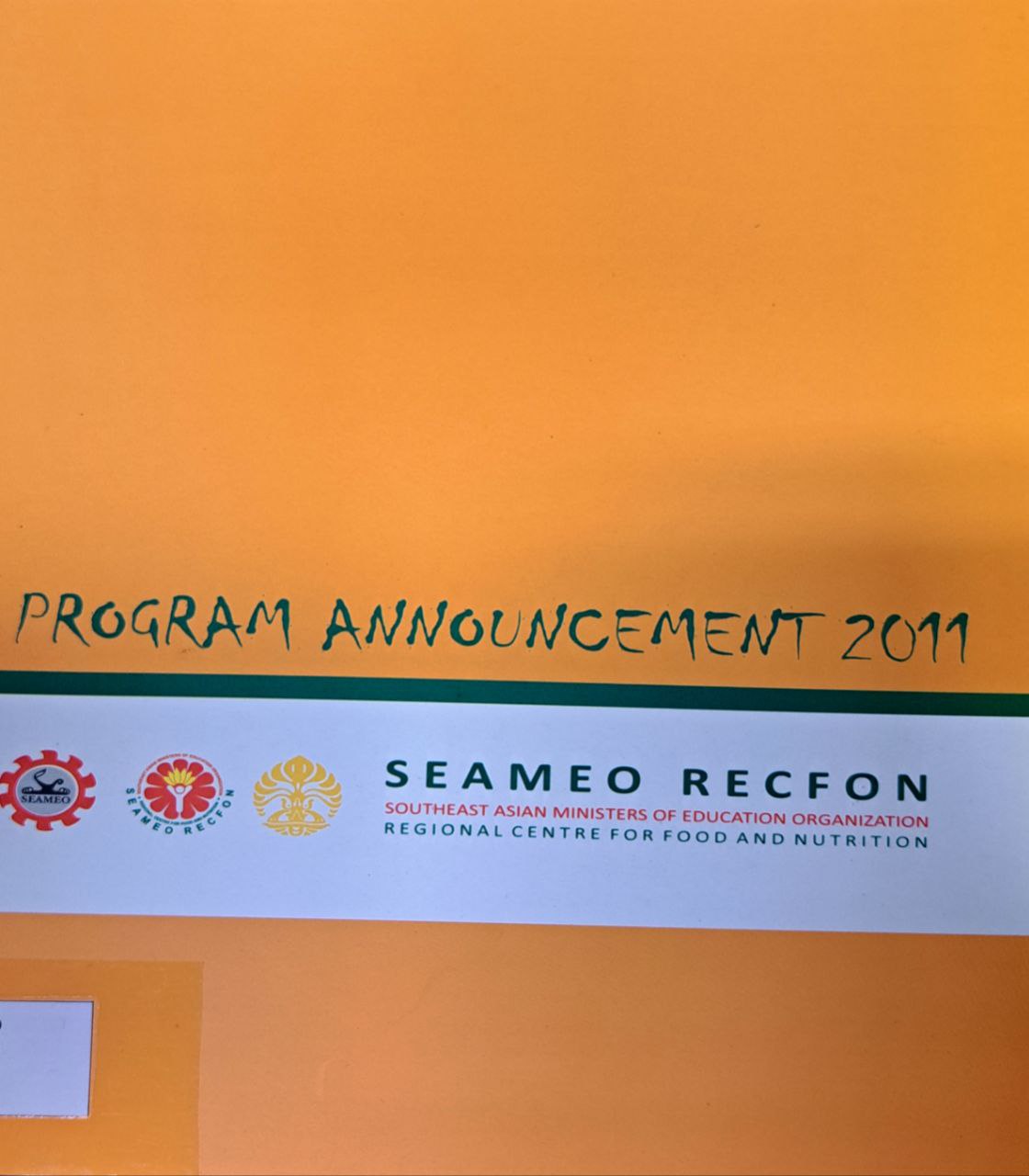 Cover image for Program Announcement 2011 bibliographic