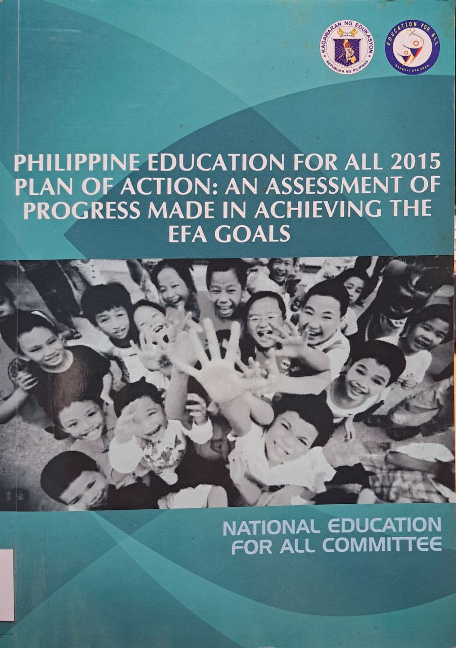 Cover image for Philippine education for all 2015 plan of action : An assessment of progress made in achieving the EFA goals bibliographic