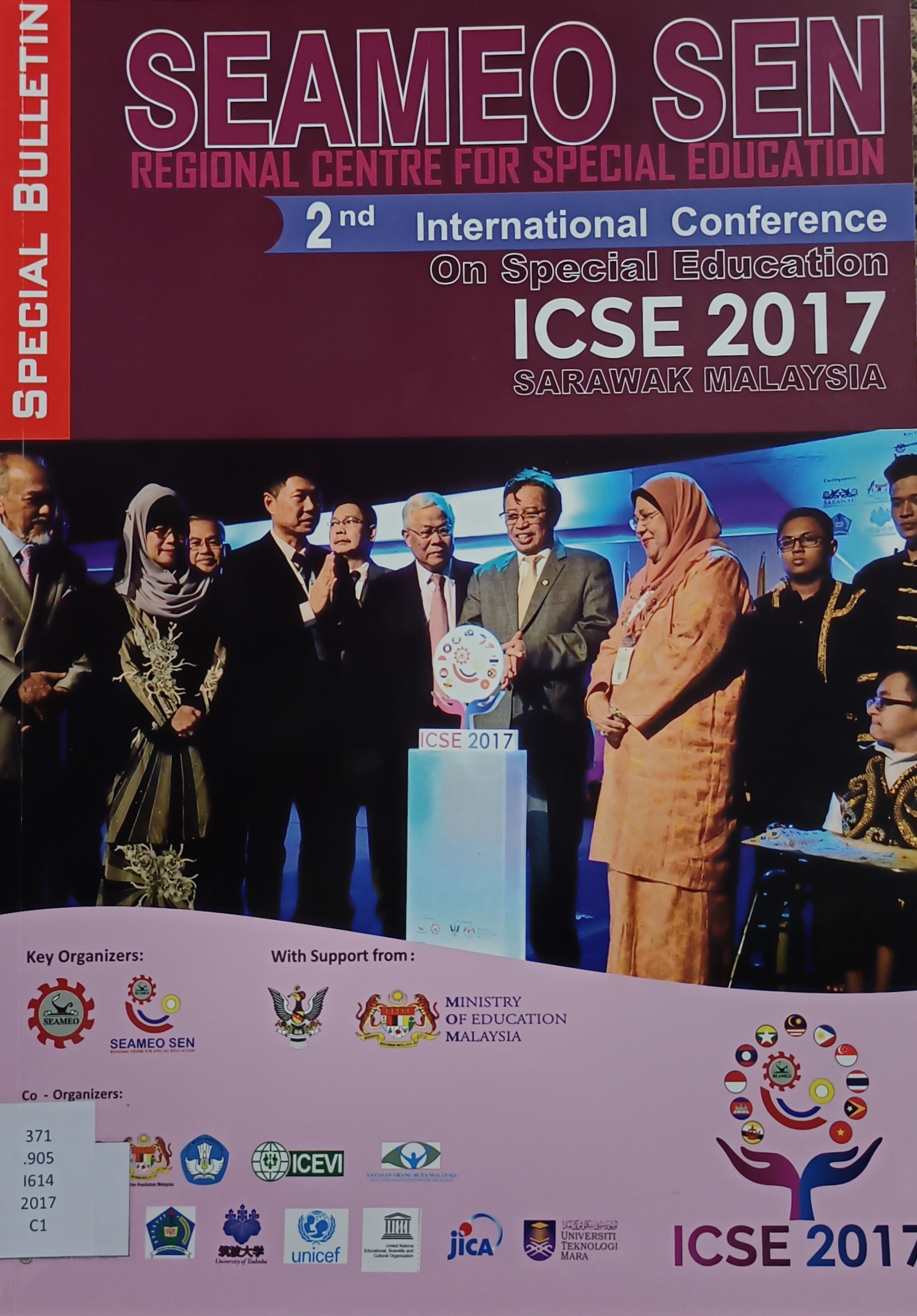 Cover image for Special Bulletin : The 2nd international conference on special education Sarawak Malaysia 2015 bibliographic